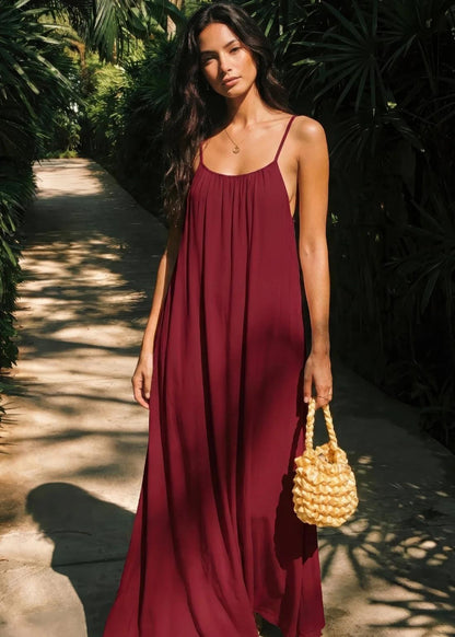 Backless Maxi Home Dress
